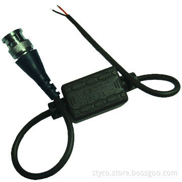 Weatherproof Video Balun/Transceiver, Up to 300m Transmission by Cat 5 Cable